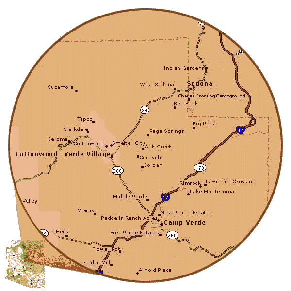 Verde Valley Hot Map